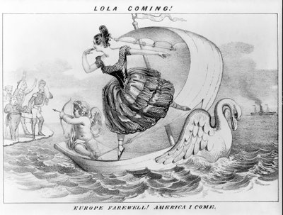 Lola Coming! Europe Farewell! America I Come. by David Claypoole Johnston